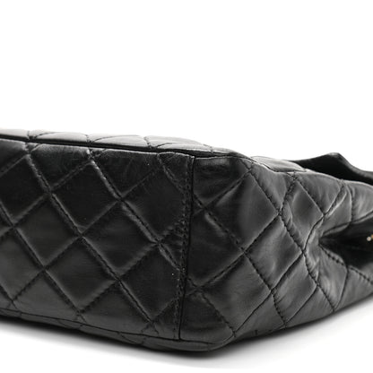 Chanel Washed Lambskin Quilted Maxi Single Flap Black 10 of 11