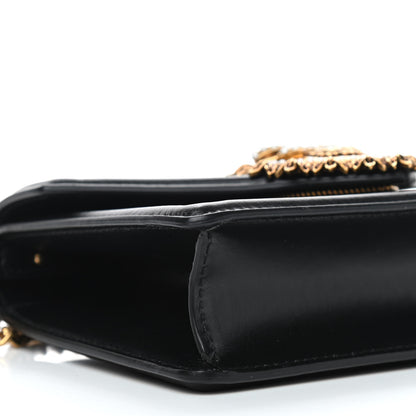 Dolce & Gabbana Smooth Calfskin Small Devotion Envelope Top Handle Bag Black 7 of 8