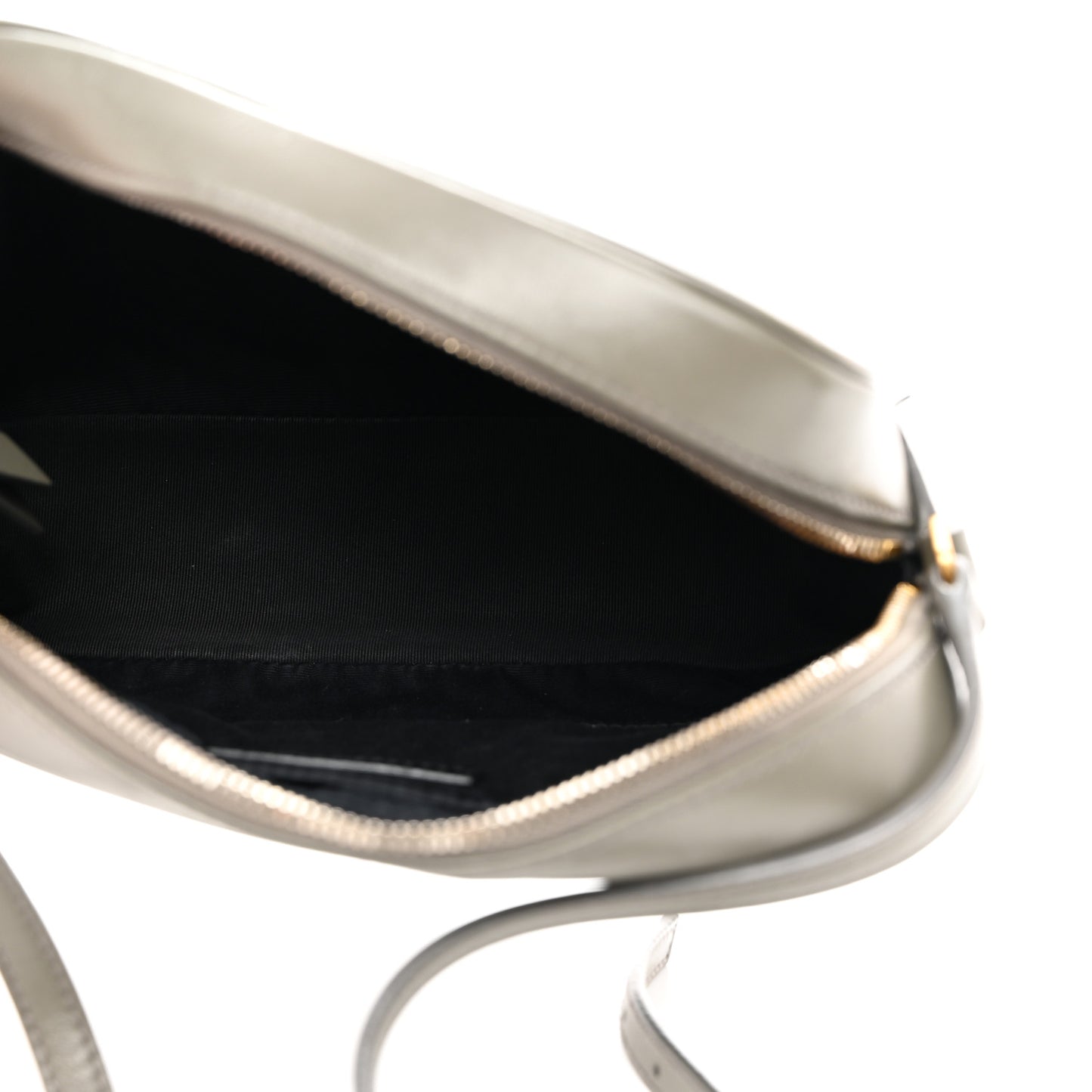 SAINT LAURENT Calfskin Matelasse Monogram Lou Camera Bag Dusty Grey