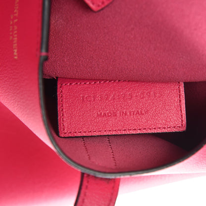 Saint Laurent Calfskin Large Shopping Tote Fuchsia 8 of 8