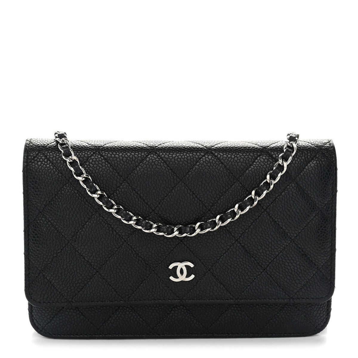 Chanel Caviar Quilted Wallet On Chain WOC Black 1 of 12