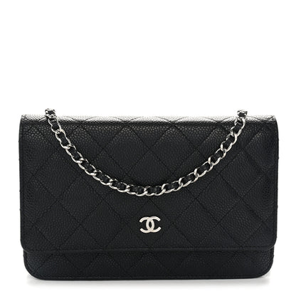Chanel Caviar Quilted Wallet On Chain WOC Black 1 of 12