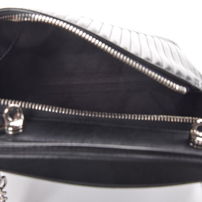 Fendi Shiny Nappa Trapuntata Small DotCom Click Top Handle Chain Satchel Black 7 of 9