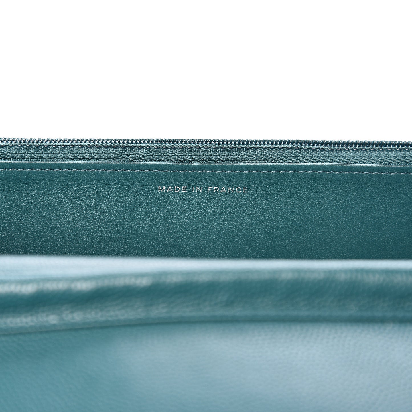 Caviar Quilted Wallet On Chain WOC Dark Turquoise