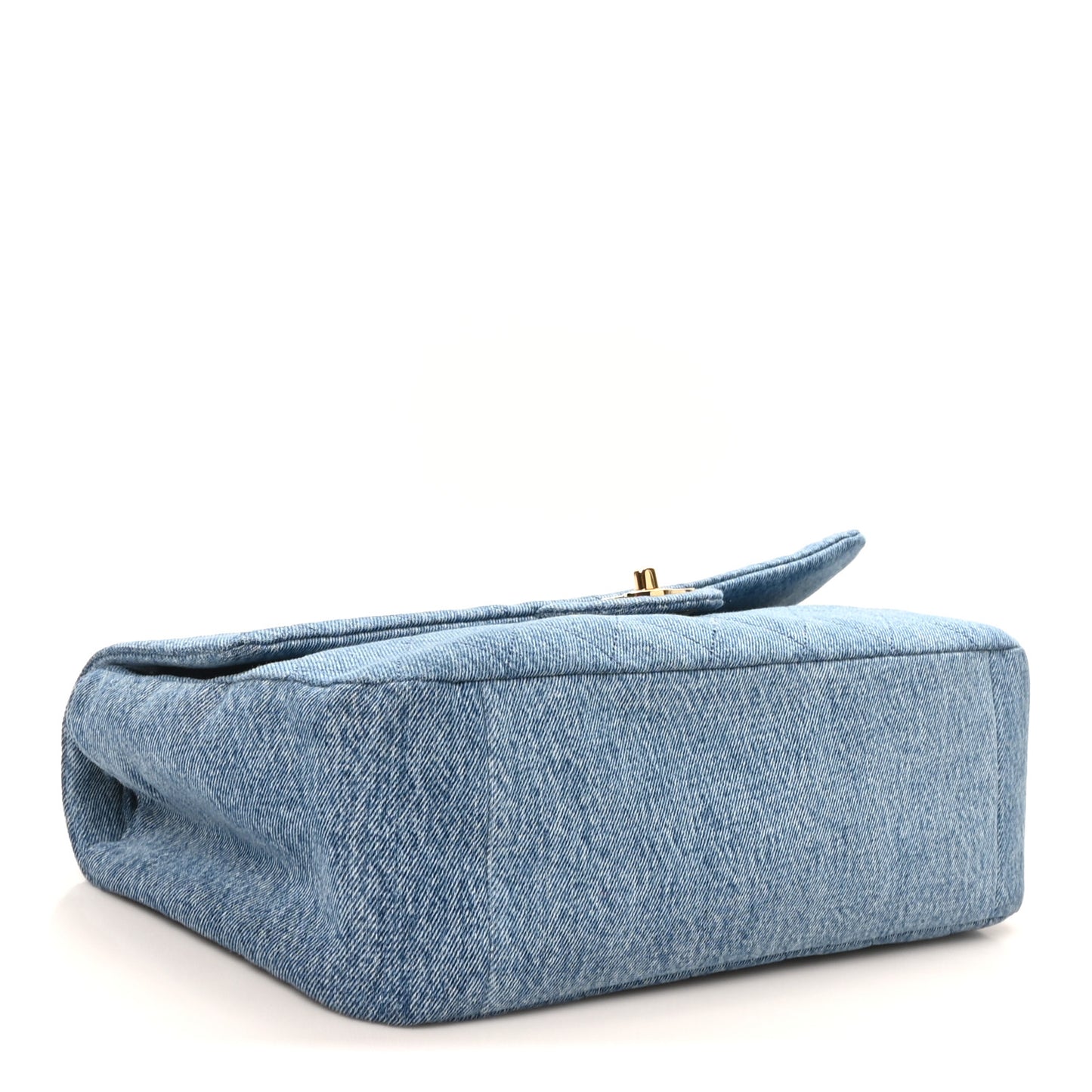 Denim Small Souplissimo Maxi Flap Blue