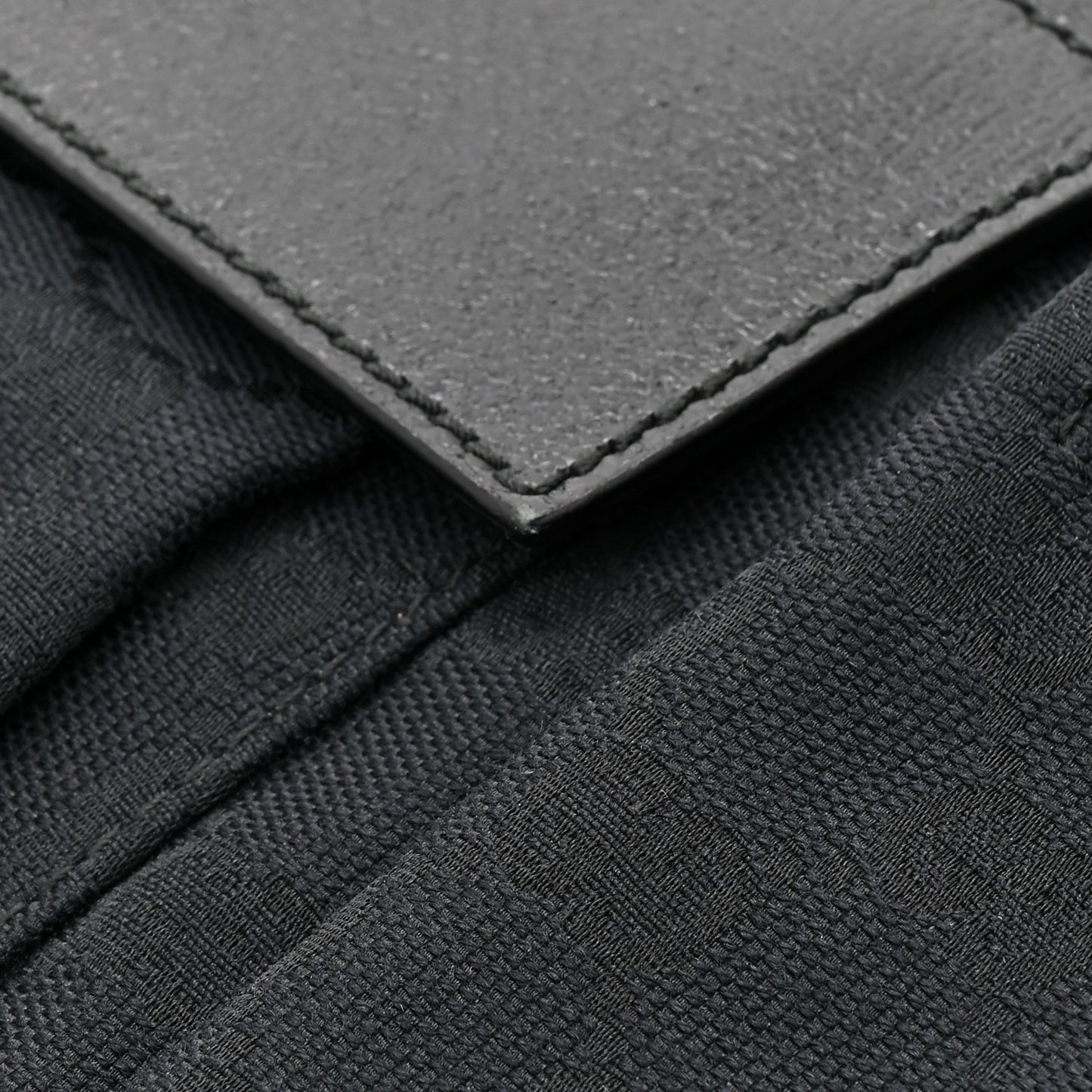 GG Monogram Double Pocket Belt Bag Black