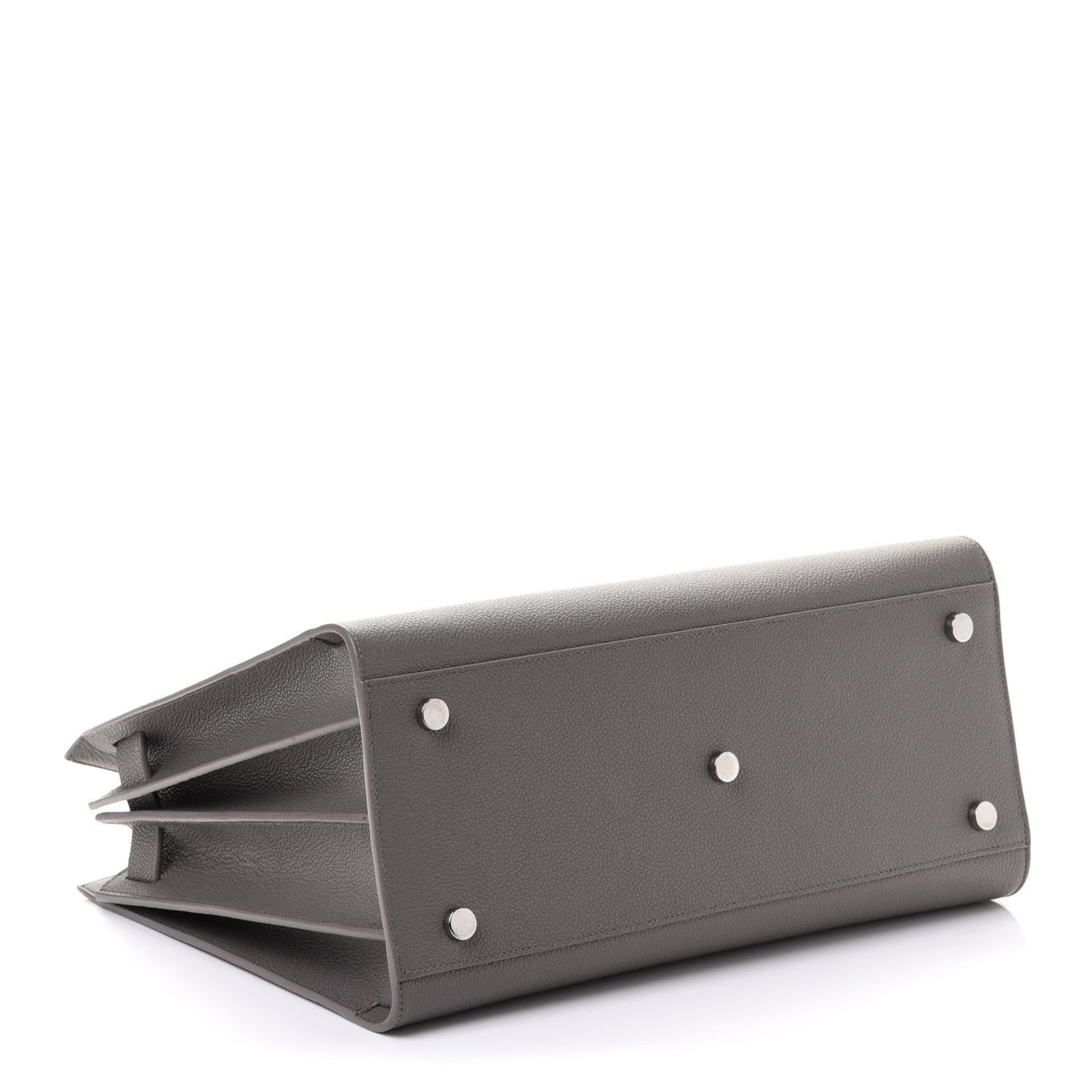 Grained Calfskin Small Sac De Jour Fog