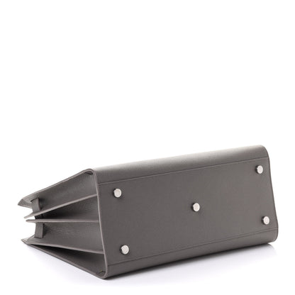 Saint Laurent Grained Calfskin Small Sac De Jour Fog 4 of 11