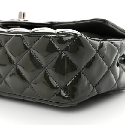 Chanel Patent Calfskin Quilted Mini Rectangular Flap Grey 10 of 10