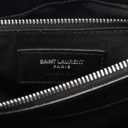 Saint Laurent Calfskin Y Quilted Monogram Medium Loulou Chain Satchel Black 6 of 9
