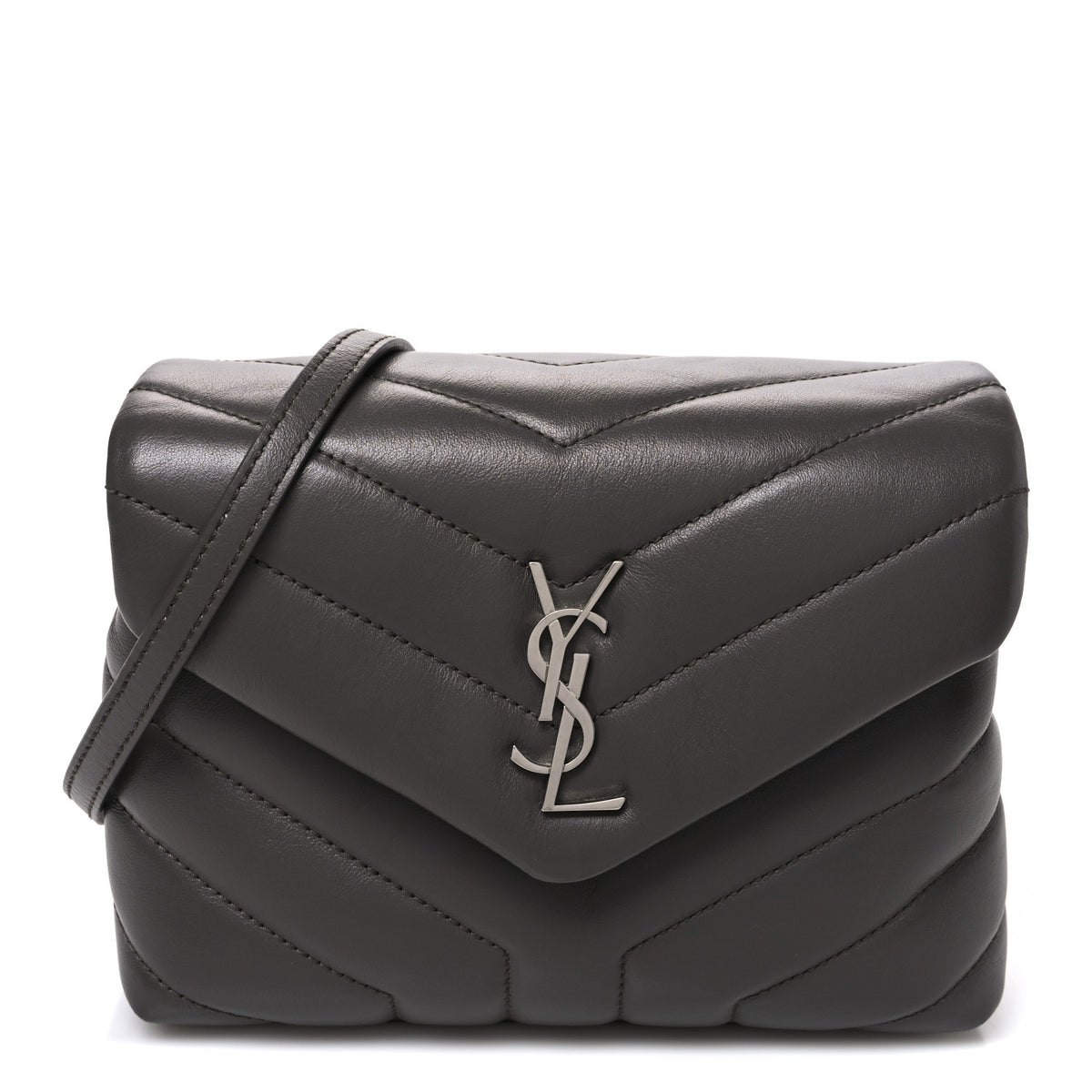 Calfskin Y Quilted Monogram Toy Loulou Crossbody Bag Earth