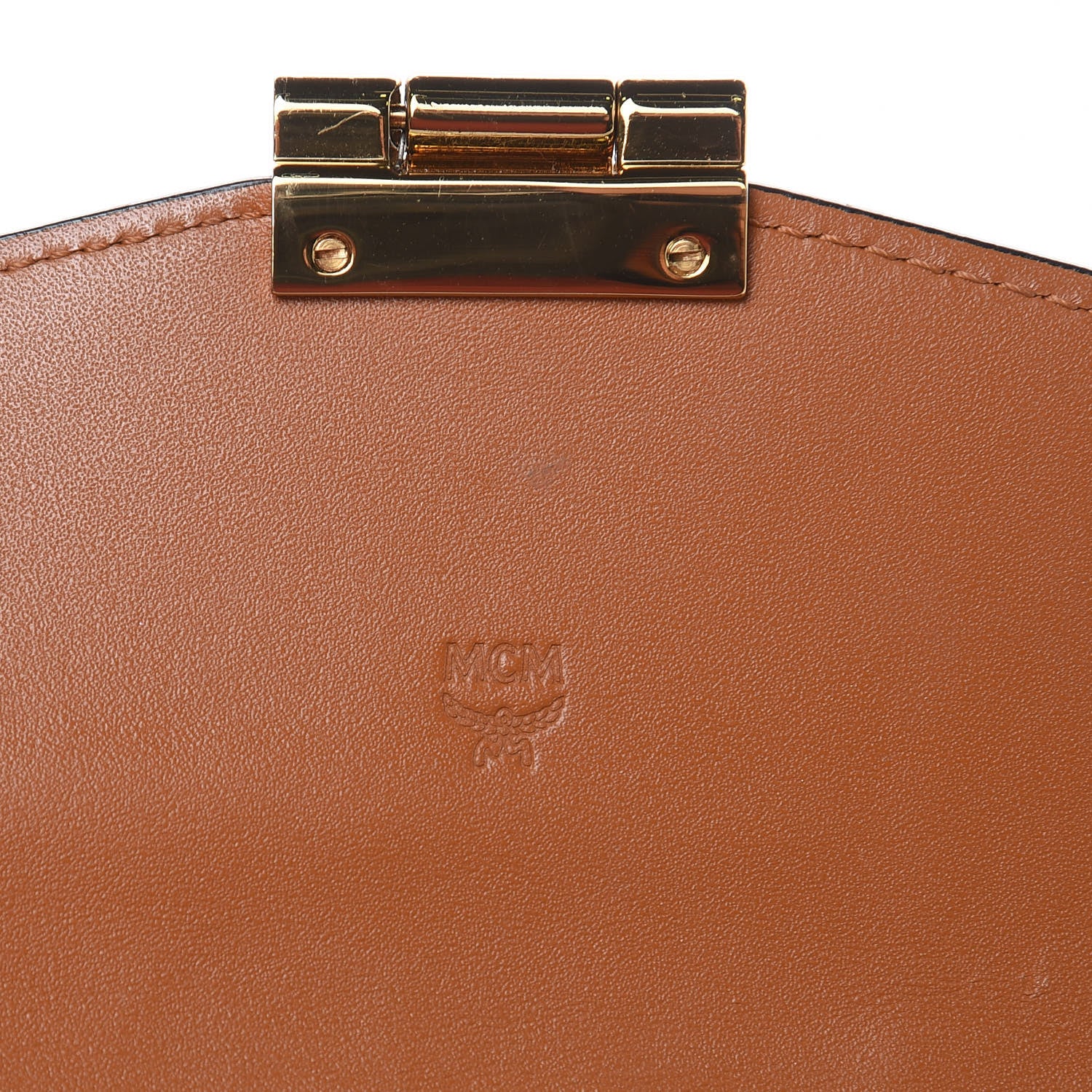 MCM Visetos Large Patricia Wallet On Chain Cognac 7 of 13