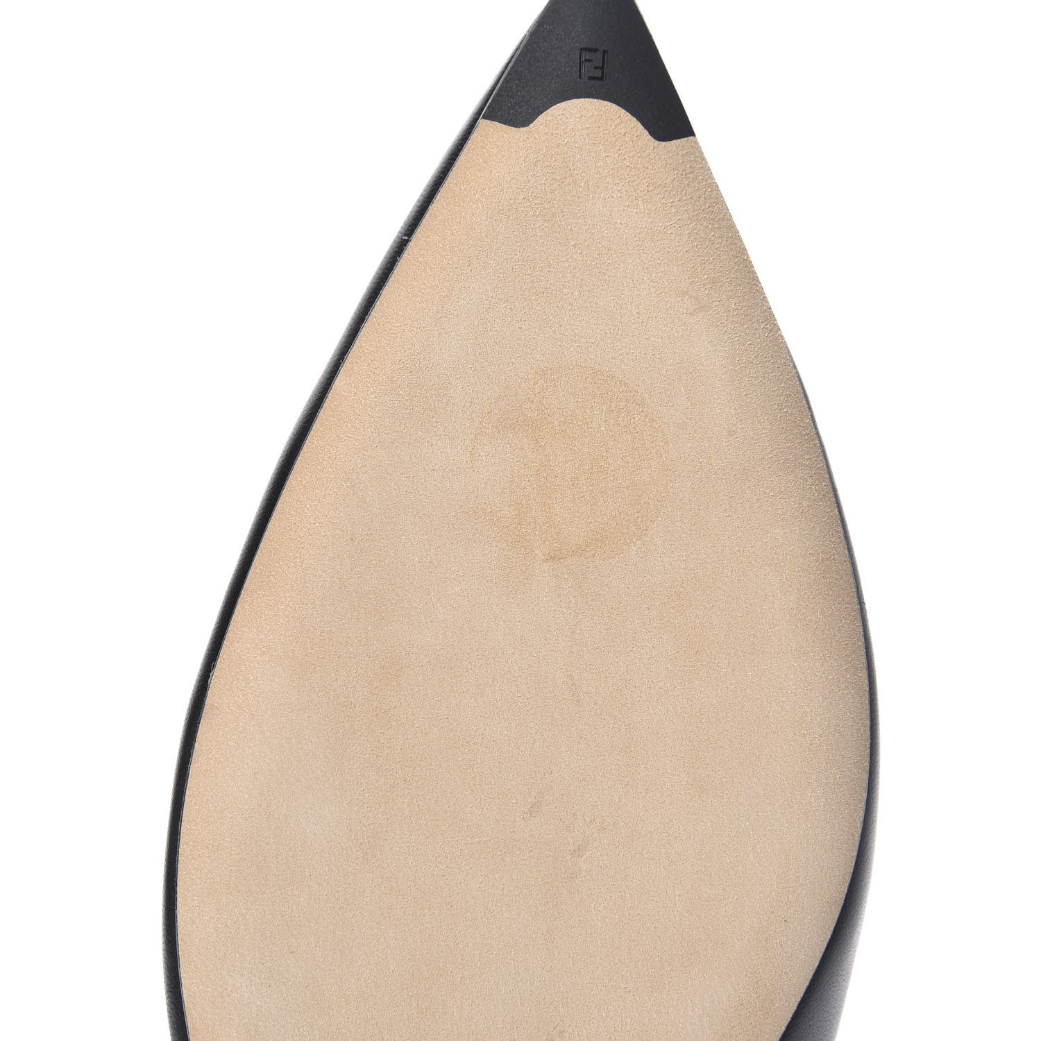 Fendi Vitello FF Embossed Flat Mules 42 Black 8 of 9