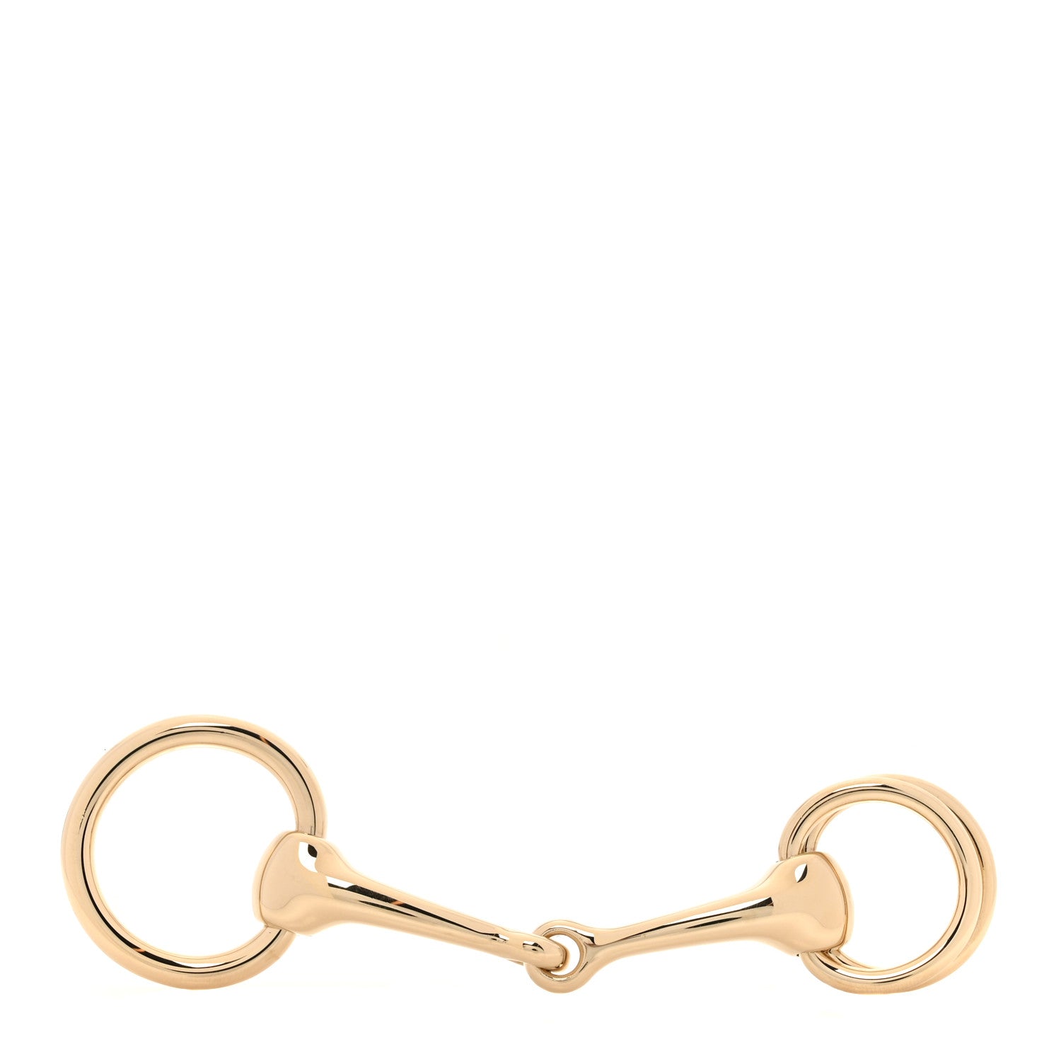 Hermes Permabrass Mors Scarf Ring Gold 1 of 5