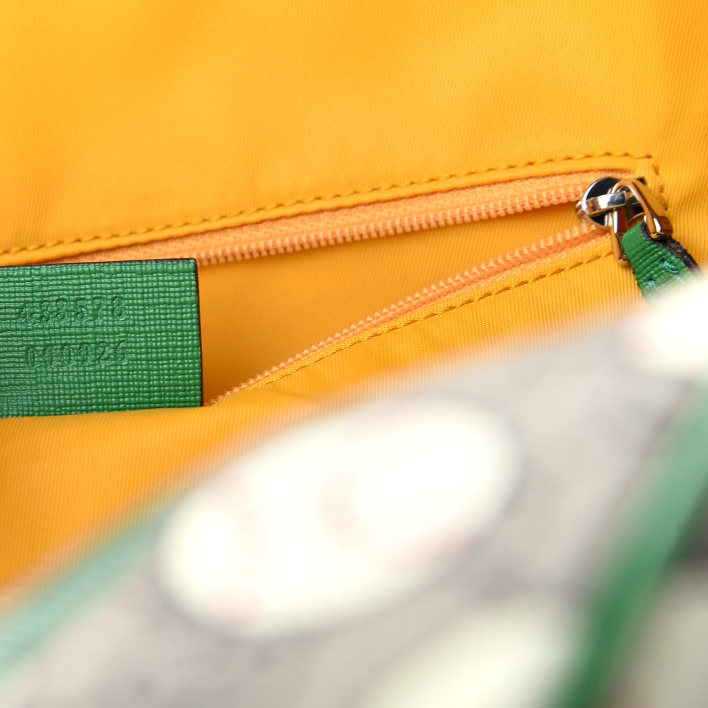 GG Supreme Monogram Baseballs Web Childrens Backpack Green