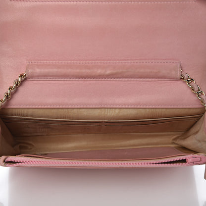 Chanel Caviar Timeless CC Wallet On Chain WOC Pink 7 of 10