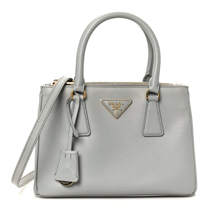 Prada Saffiano Lux Small Galleria Double Zip Tote Granito 1 of 10