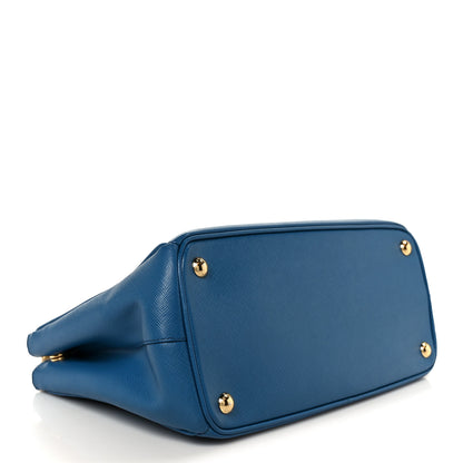 Prada Saffiano Small Galleria Double Zip Tote Bluette 4 of 11
