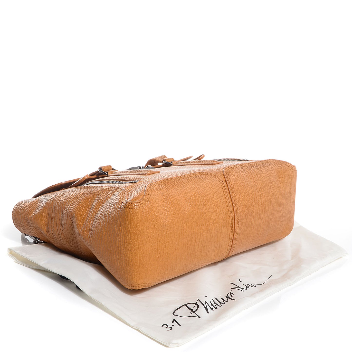 3.1 Leather Large Pashli Satchel Amber