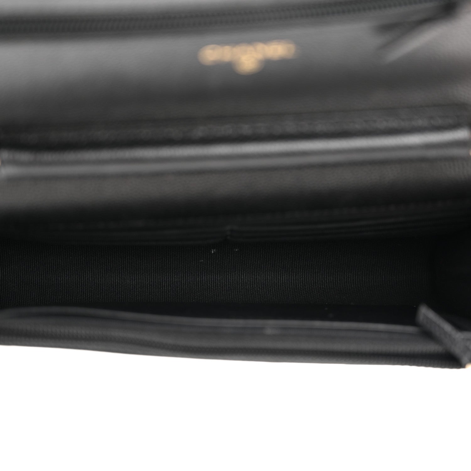Chanel Caviar Quilted Wallet With Charms On Chain WOC Black 5 of 13
