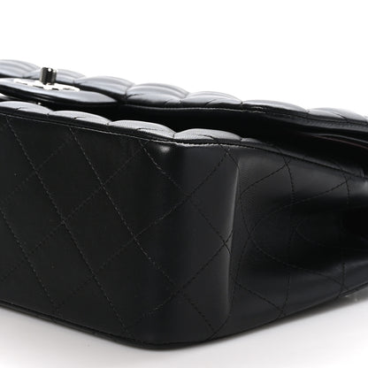Chanel Lambskin Quilted Jumbo Double Flap Black 10 of 11
