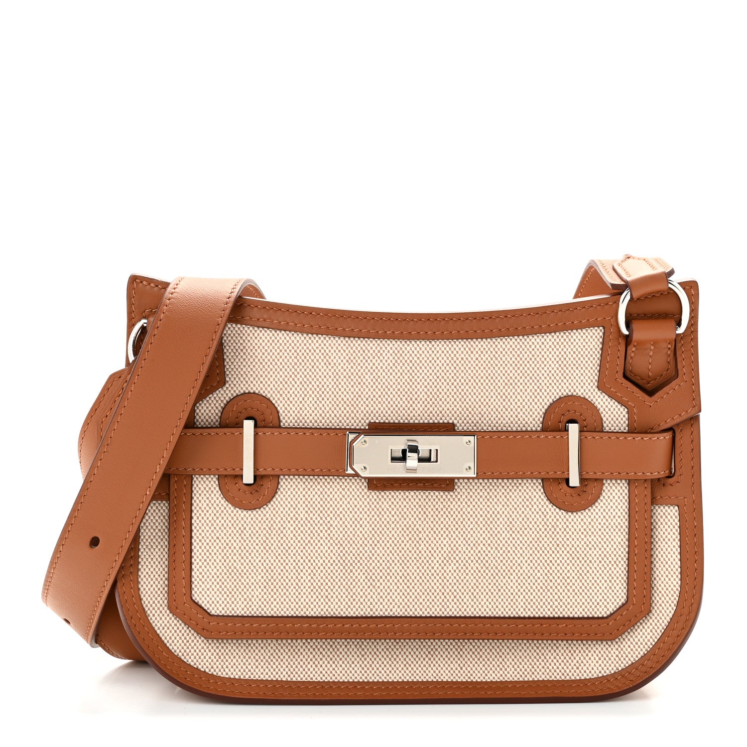 Hermes Toile Swift Mini Jypsiere Ecru Beige Gold 1 of 11