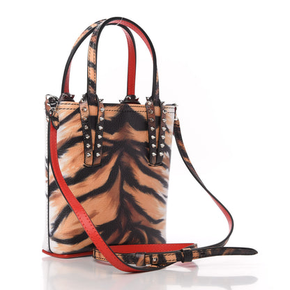 Christian Louboutin Calfskin Bengal Mini North South Cabata Tote Multicolor 3 of 9