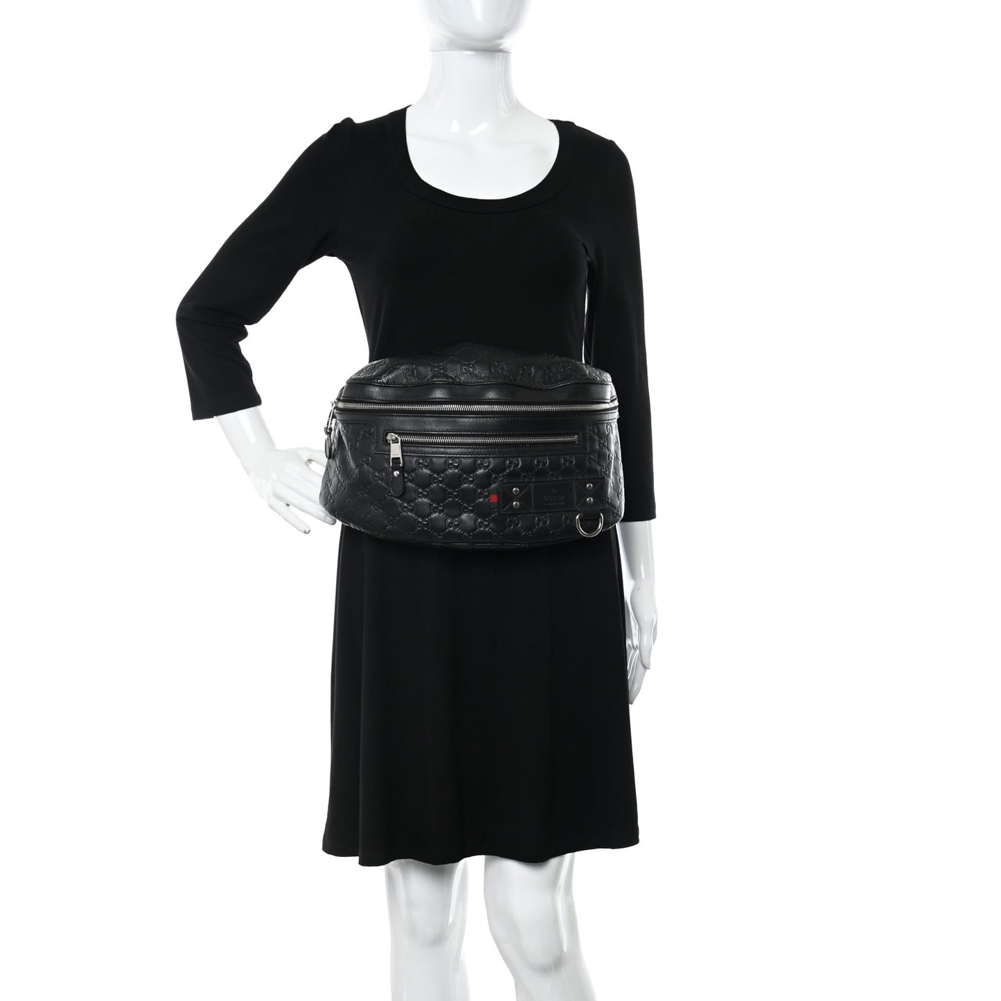 Guccissima Waist Belt Bag Black