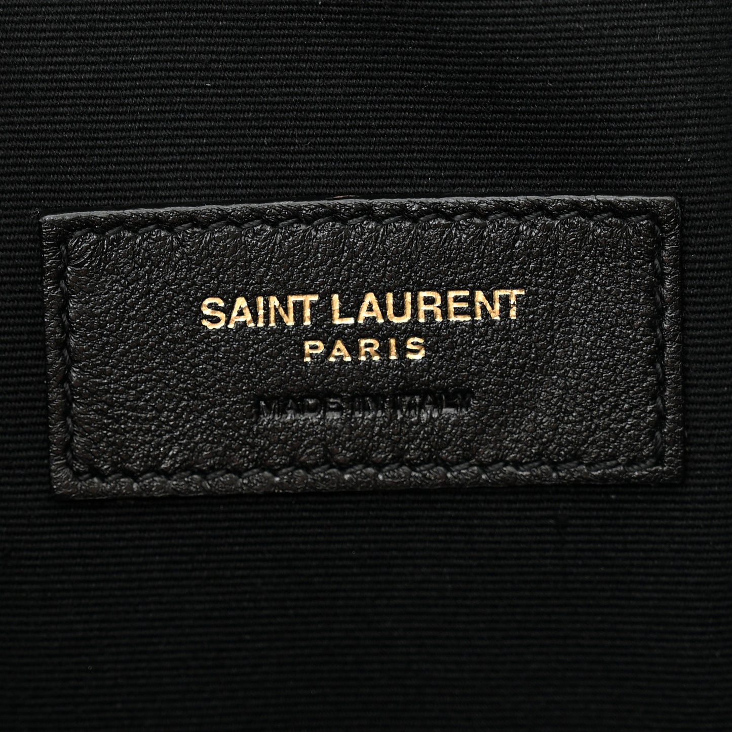 SAINT LAURENT Grain De Poudre Uptown Pouch Black