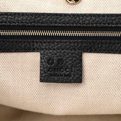 Gucci Pebbled Calfskin Medium Soho Chain Shoulder Bag Black 6 of 10