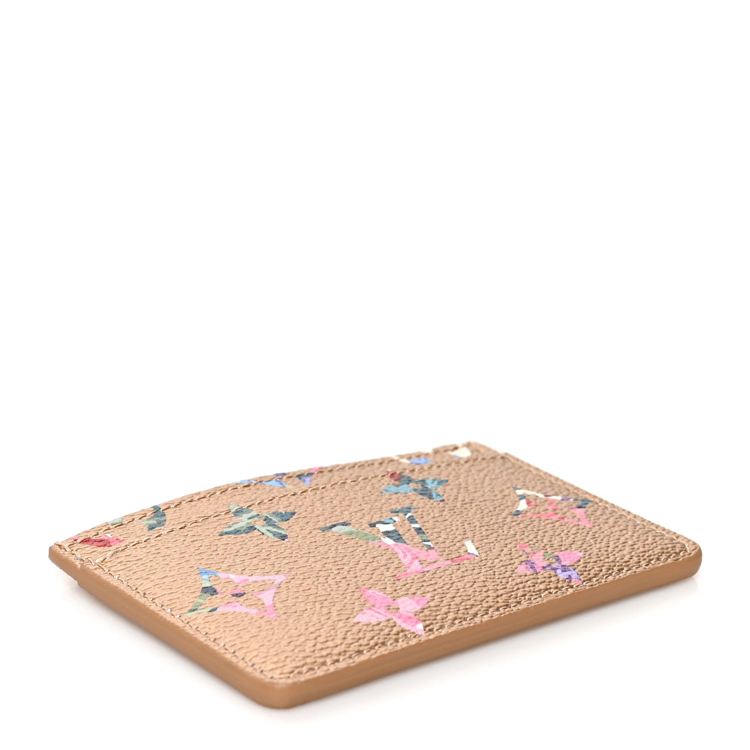 Louis Vuitton Metallic Monogram LV Garden Card Holder Gold 4 of 7