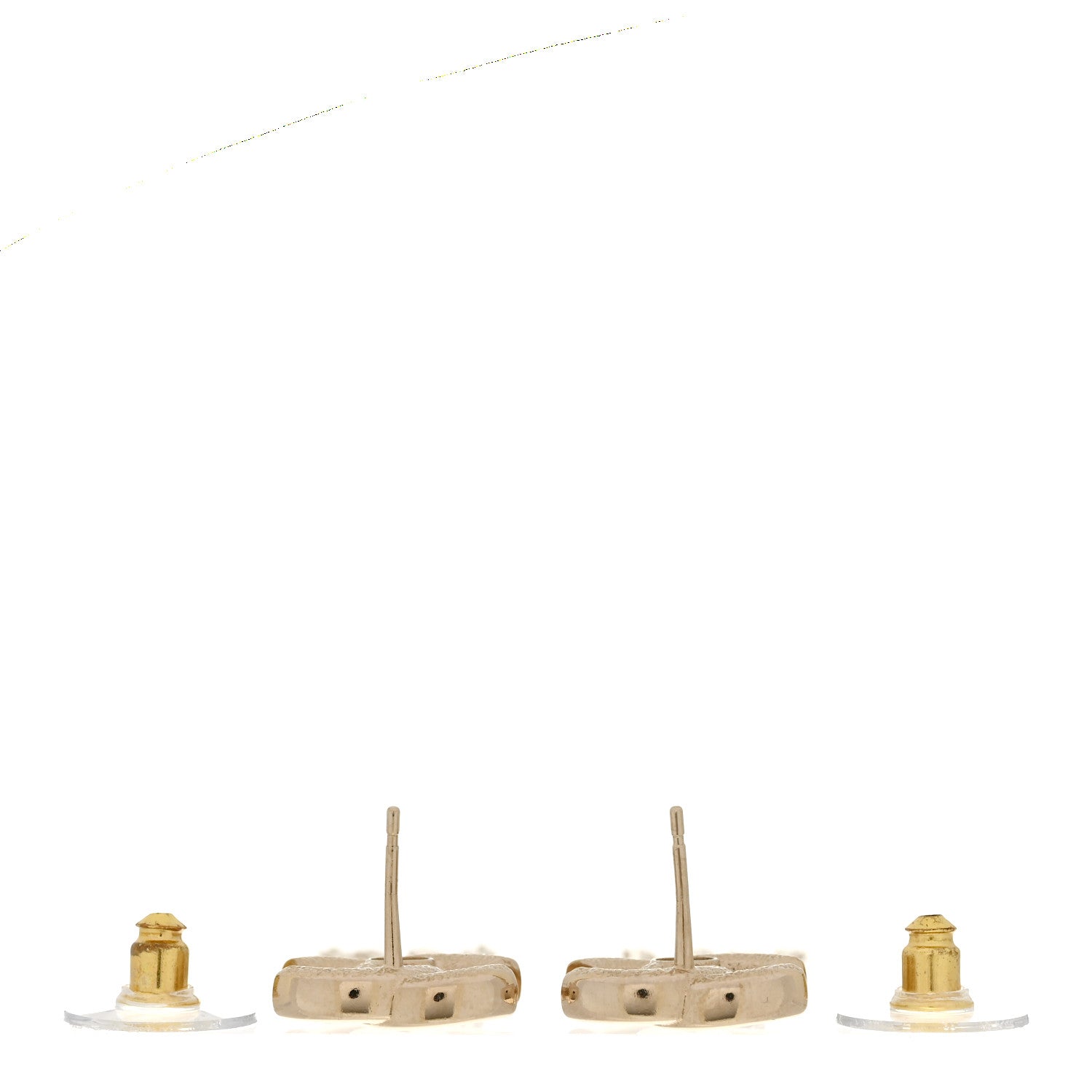 Chanel Metal CC Multi Strand Chain Drop Earrings Gold 3 of 5