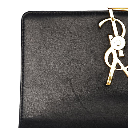 Saint Laurent Lambskin Matelasse Monogram Medium Vicky Chain Bag Black 10 of 11