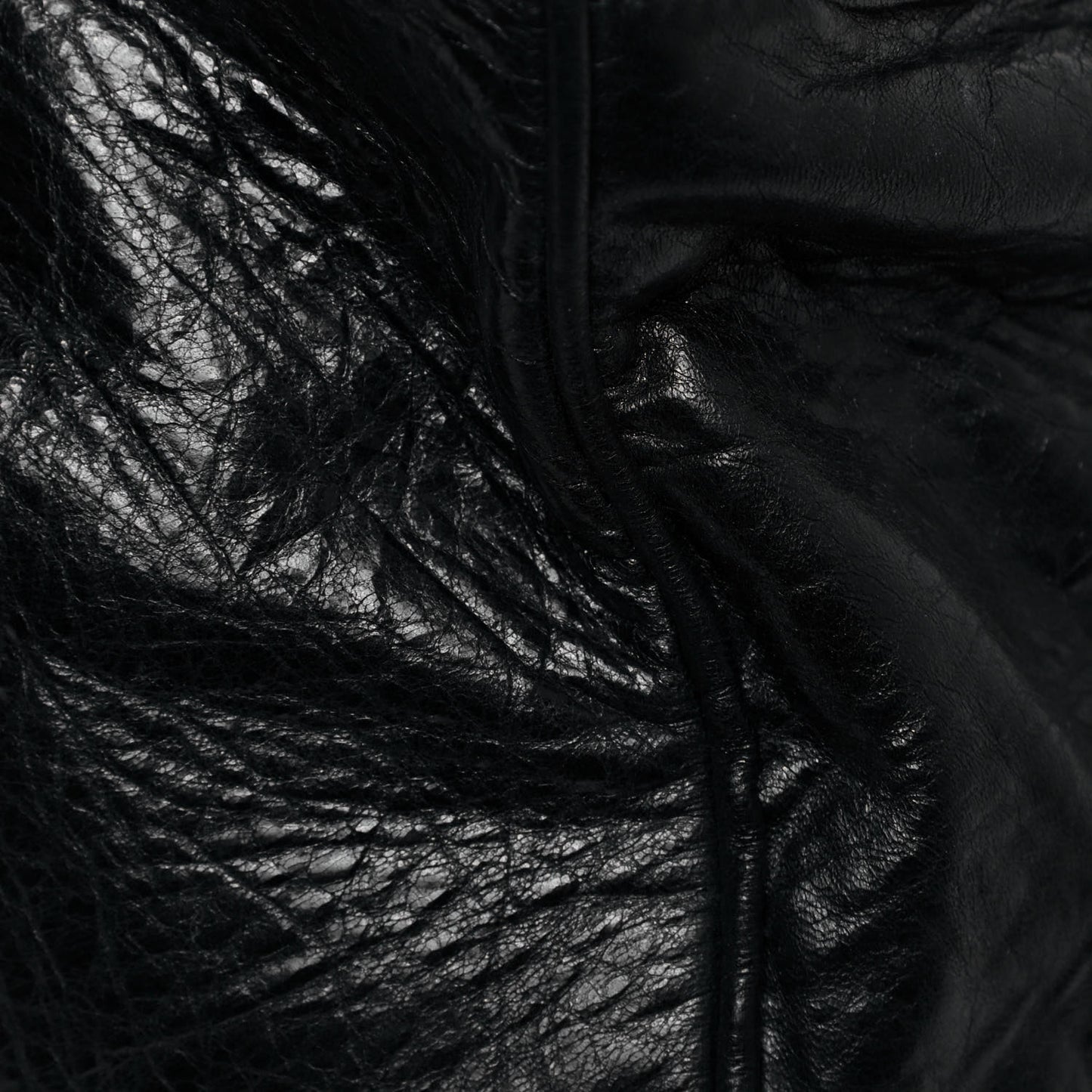 Chevre Quilted Matelasse MM Black