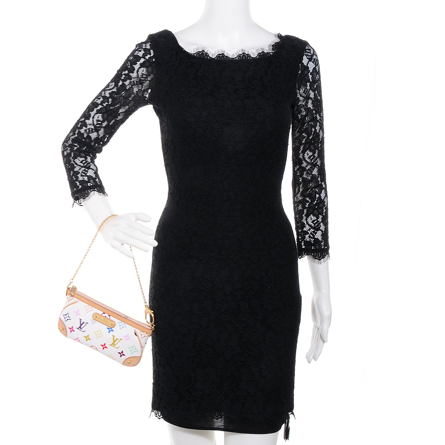 Monogram Multicolor Pochette Milla MM White