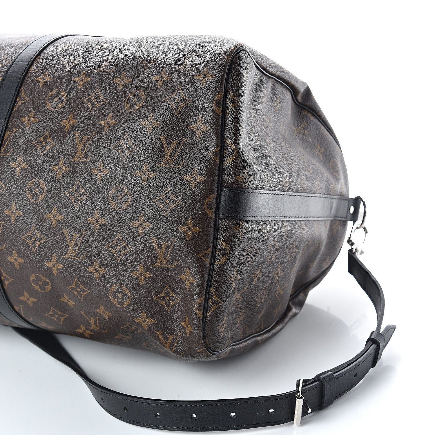 Louis Vuitton Monogram Macassar Keepall Bandouliere 55 9 of 10