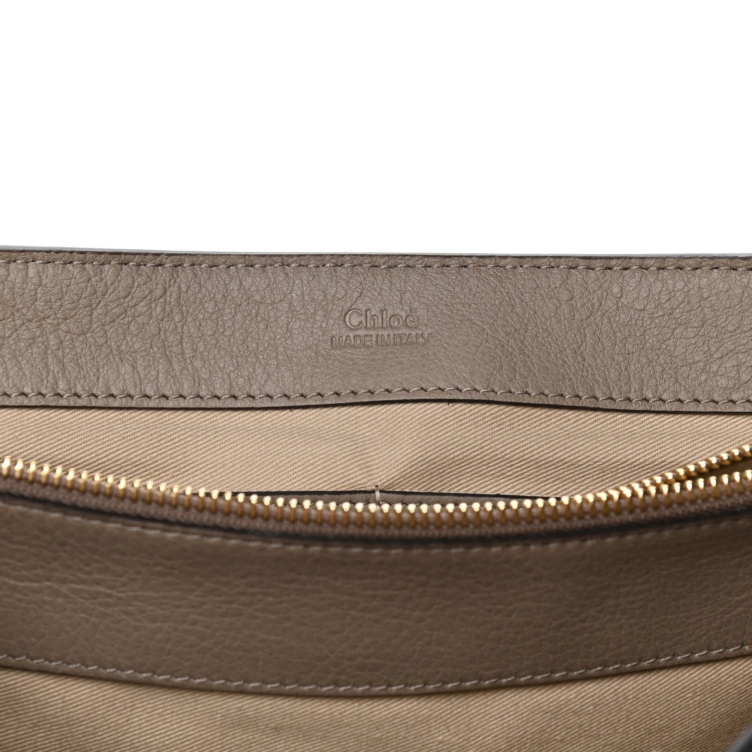 Chloe Calfskin Medium Faye Day Shoulder Bag Motty Grey 8 of 14