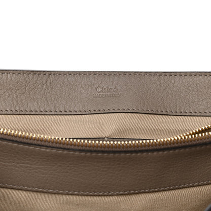 Chloe Calfskin Medium Faye Day Shoulder Bag Motty Grey 8 of 14
