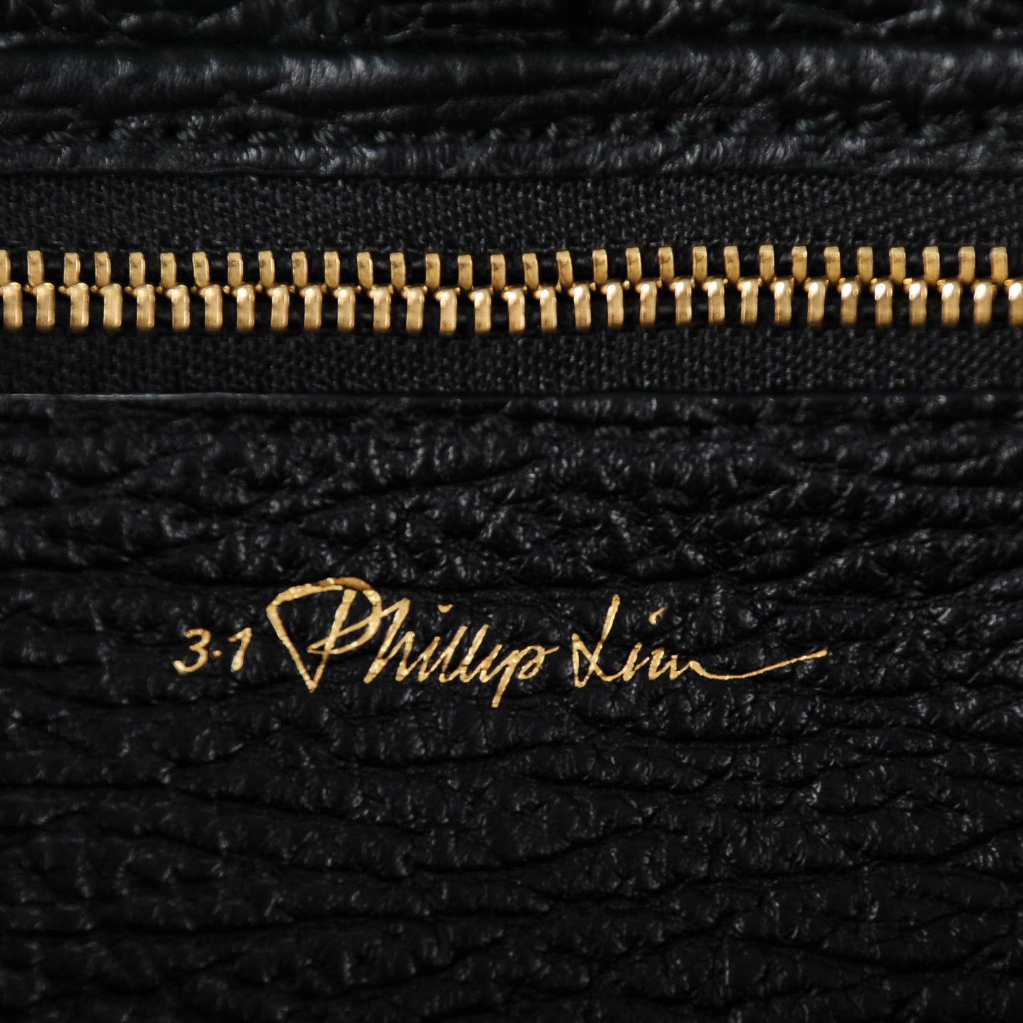 3.1 Textured Calfskin Medium Pashli Satchel Black