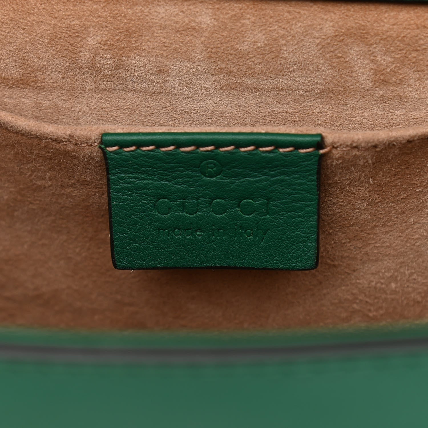 Gucci Calfskin Studded Small Padlock Shoulder Bag Emerald 6 of 12