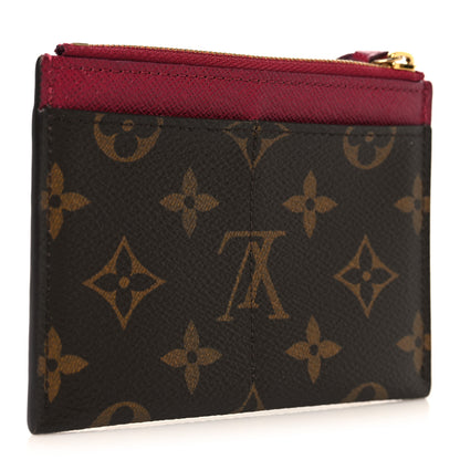 Louis Vuitton Monogram Zipped Card Holder Fuchsia 3 of 6