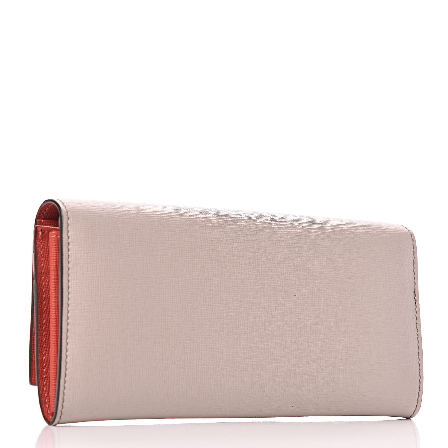 Fendi Vitello Elite Monster Eyes Studded Continental Wallet Carbone White Multicolor 3 of 7