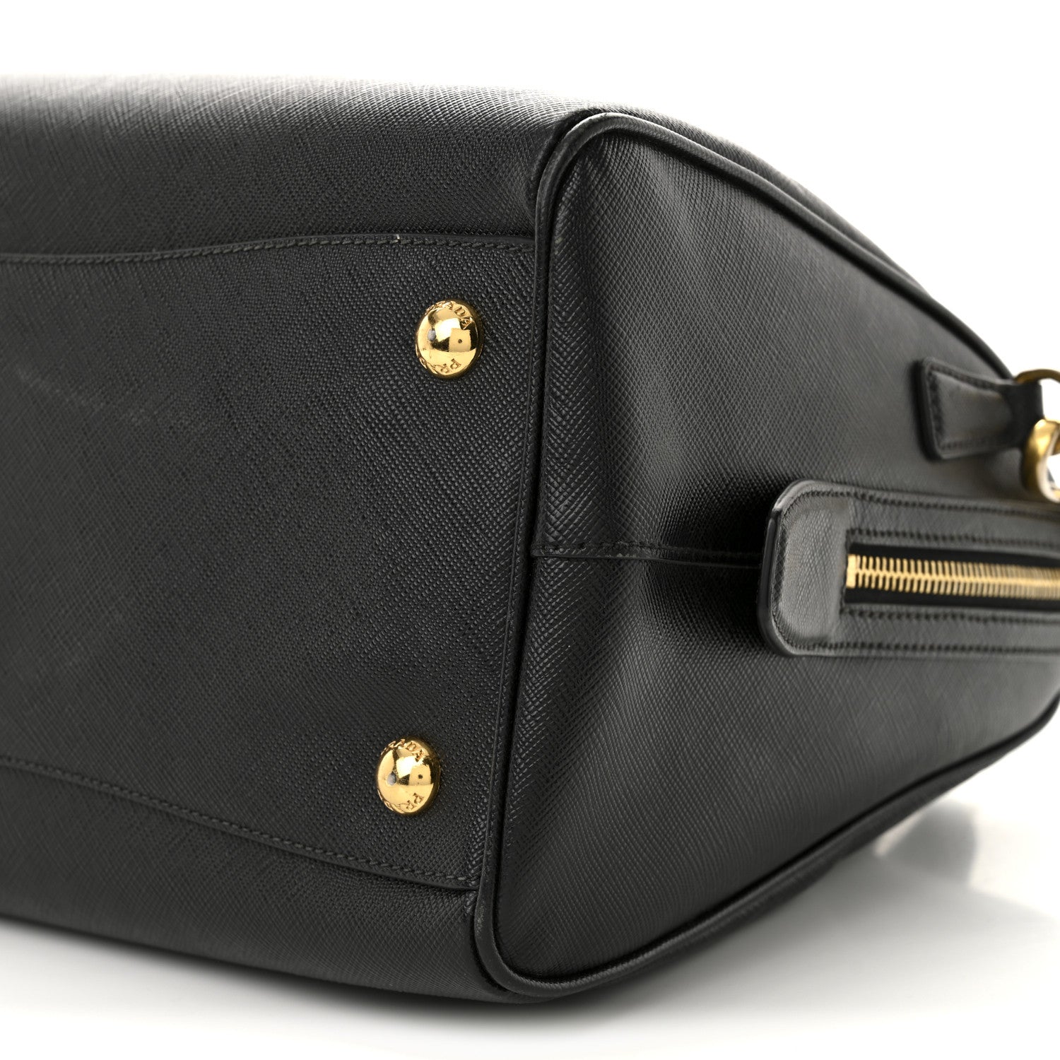 Prada Saffiano Lux Bowler Black 10 of 11