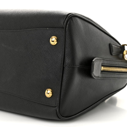 Prada Saffiano Lux Bowler Black 10 of 11