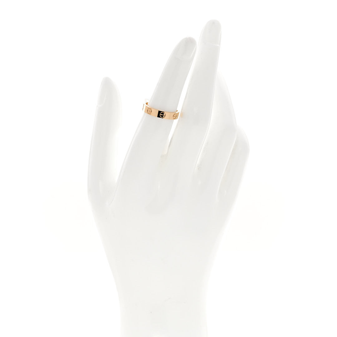 18K Yellow Gold 3.5mm LOVE Wedding Band Ring 51 5.75
