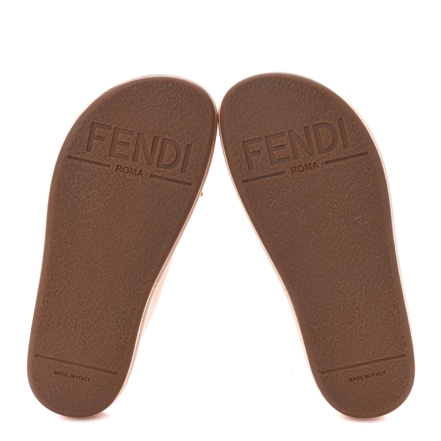 Fendi Vitello Womens Fendigraphy Slide Sandals 36 Light Rose 5 of 9