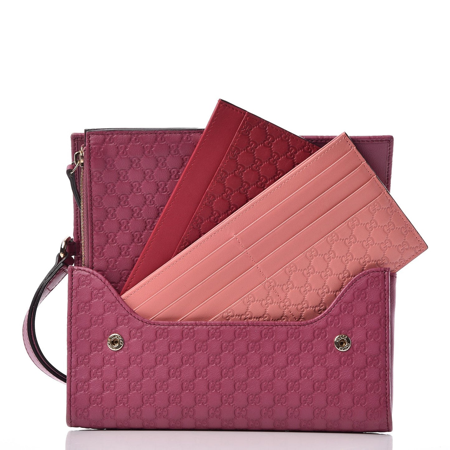 Microguccissima Travel Document Case Pink