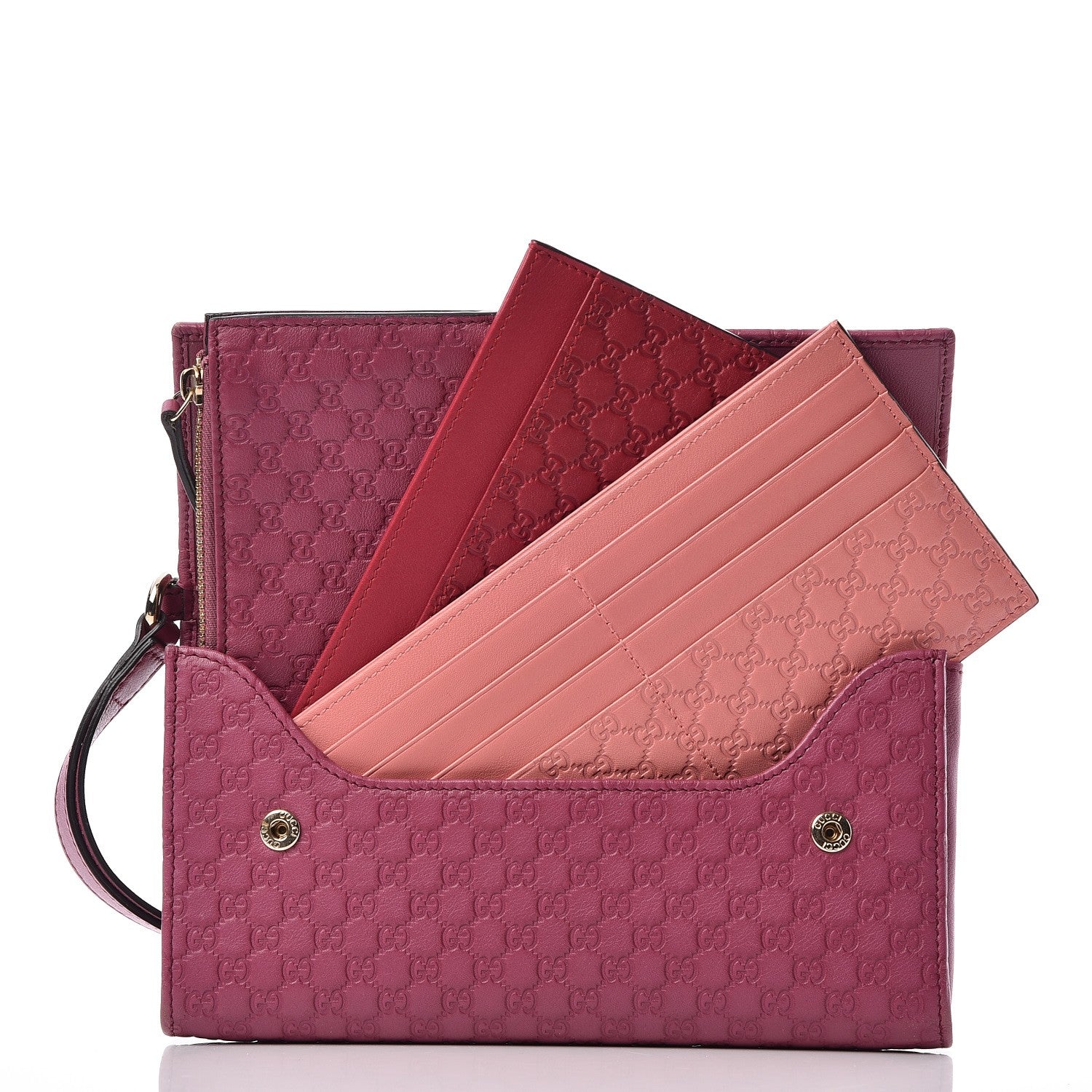 Gucci Microguccissima Travel Document Case Pink 7 of 11