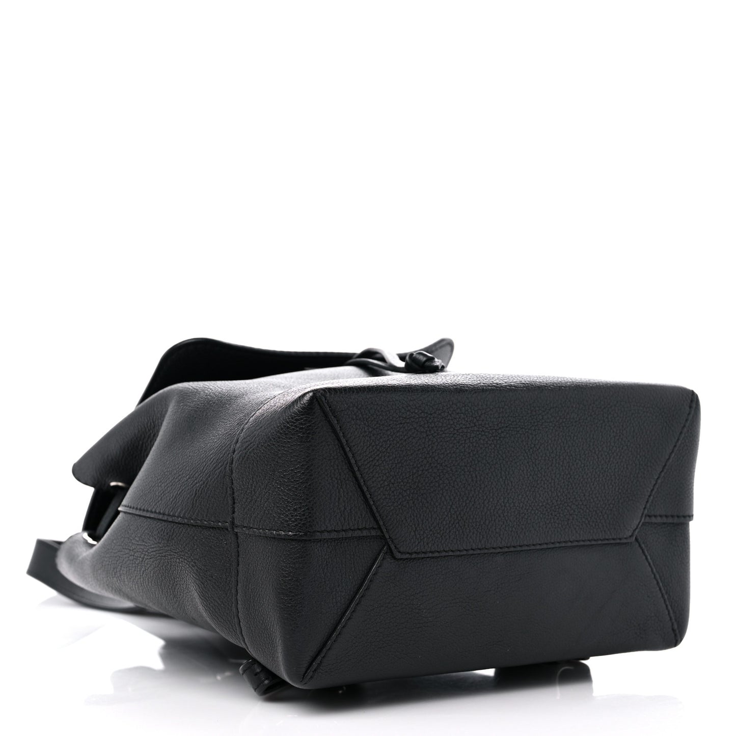 Calfskin Lockme Backpack Black