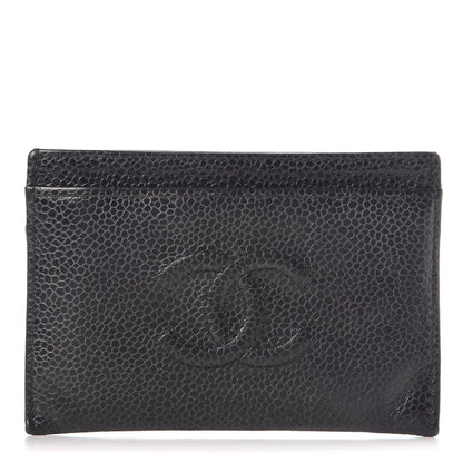Chanel Caviar Timeless CC Card Holder Black 1 of 15